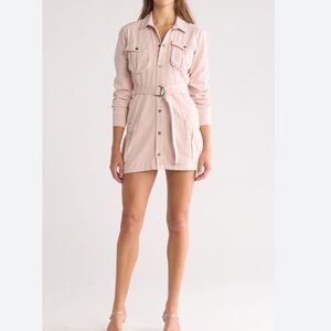 Ksubi Hazard Short Boilerdress Denim Mini Dress Size S Women Preppy Cotton Belt